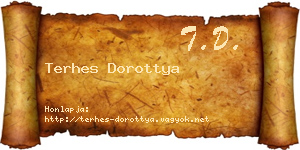 Terhes Dorottya névjegykártya