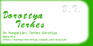 dorottya terhes business card